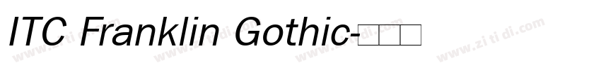 ITC Franklin Gothic字体转换